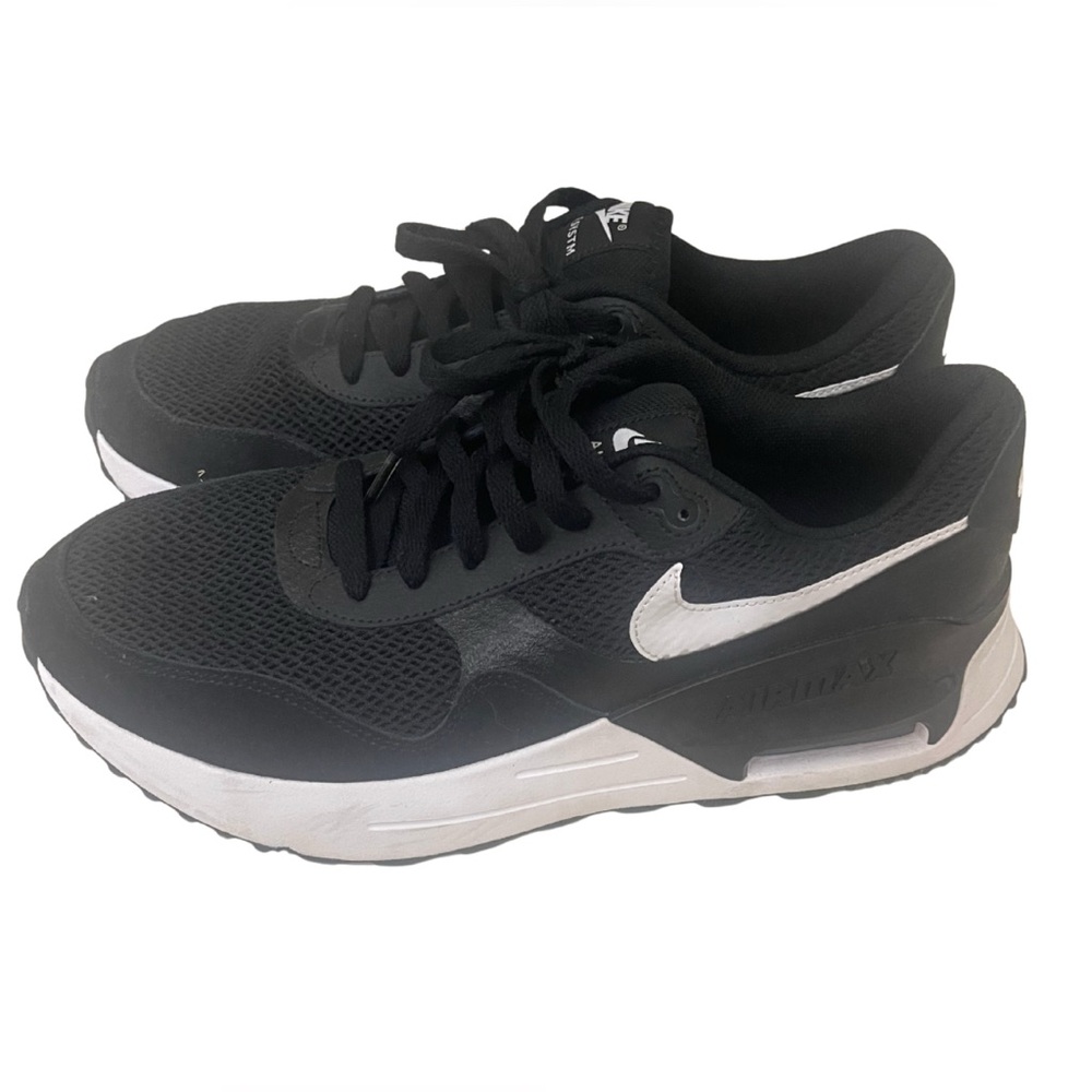 NIKE AIR MAX SYSTEM men’s size 12 black/ white running shoe
